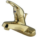 Kingston Brass 4" Centerset Bathroom Faucet, Polished Brass KB512B
